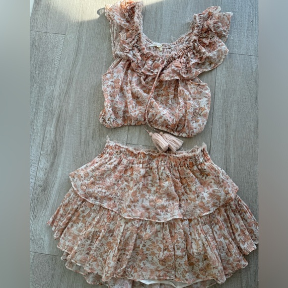Loveshackfancy floral print skirt set - Picture 2 of 5